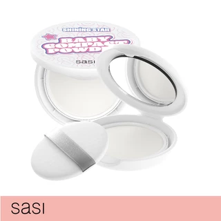 [ใหม่] sasi ศศิ แป้งเด็กอัดแข็ง ชายนิ่ง สตาร์ เบบี้ คอมแพค พาวเดอร์ / Shining Star Baby Compact Powder (8.5g.)