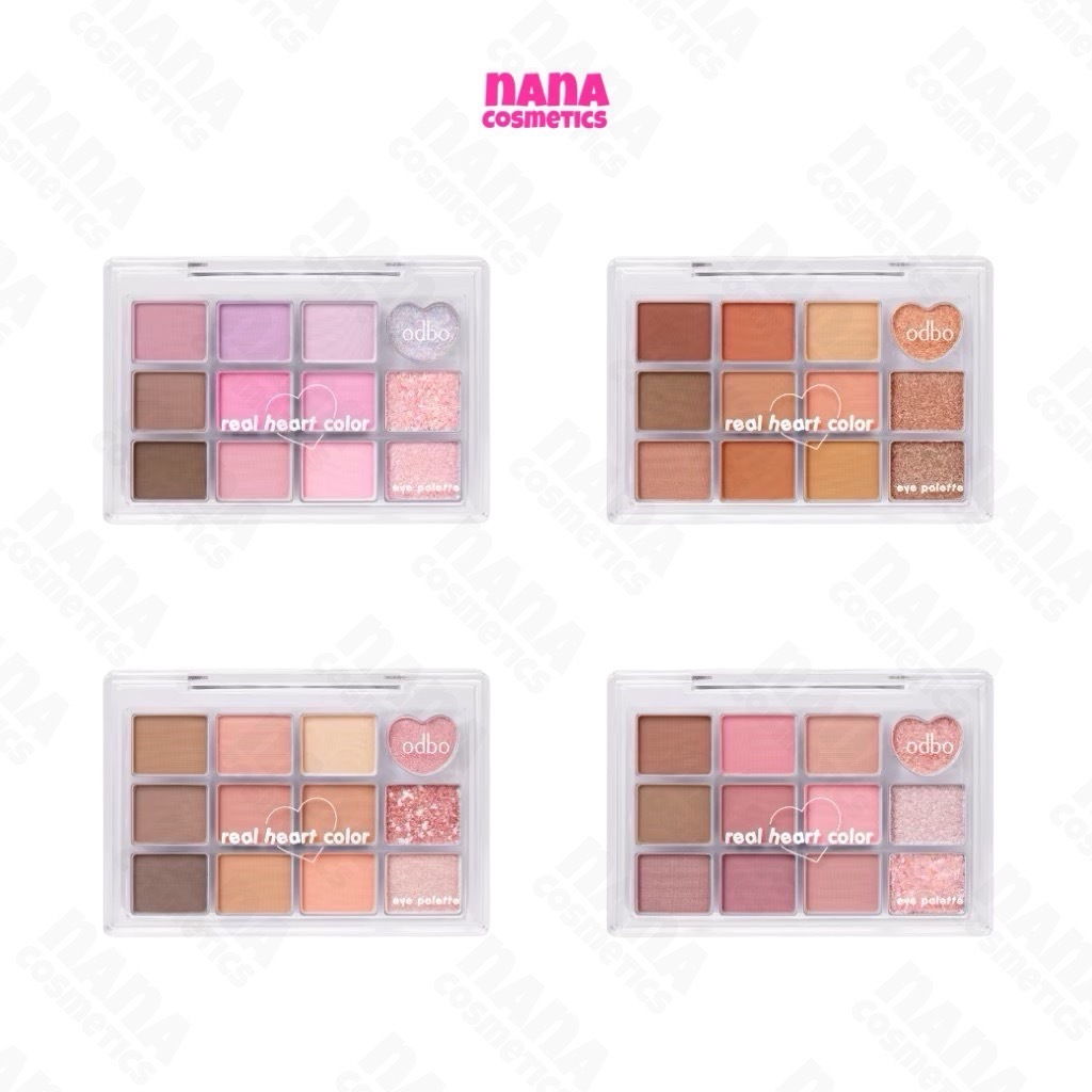 OD2019 โอดีบีโอ ฮาร์ท คัลเลอร์ อายแชโดว์ พาเลท ODBO Real Heart Color Eyeshadow Palette