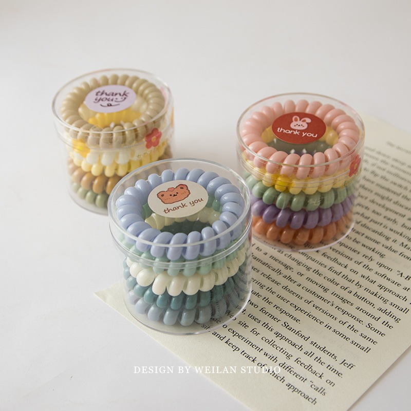 ยางรัดผม ยางรัดเกลียวสี ยืดได้เยอะ ELASTIC HAIR BAND SWEET ยางมัดผม สไตล์เกาหลี