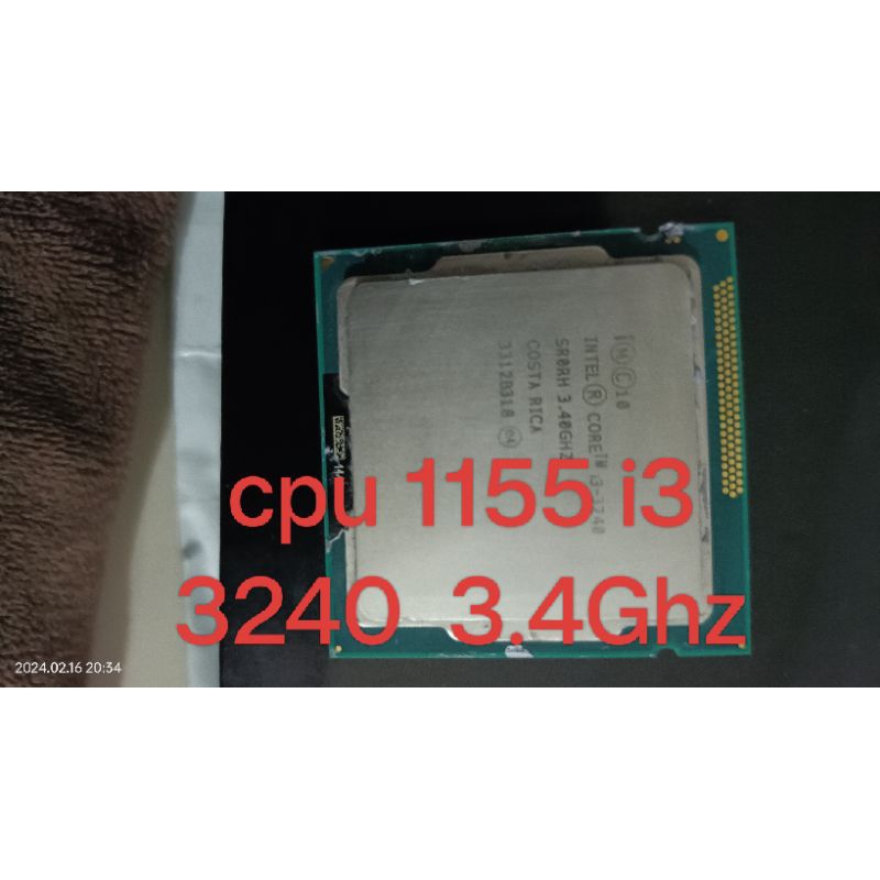 CPU Intel core I3 3240