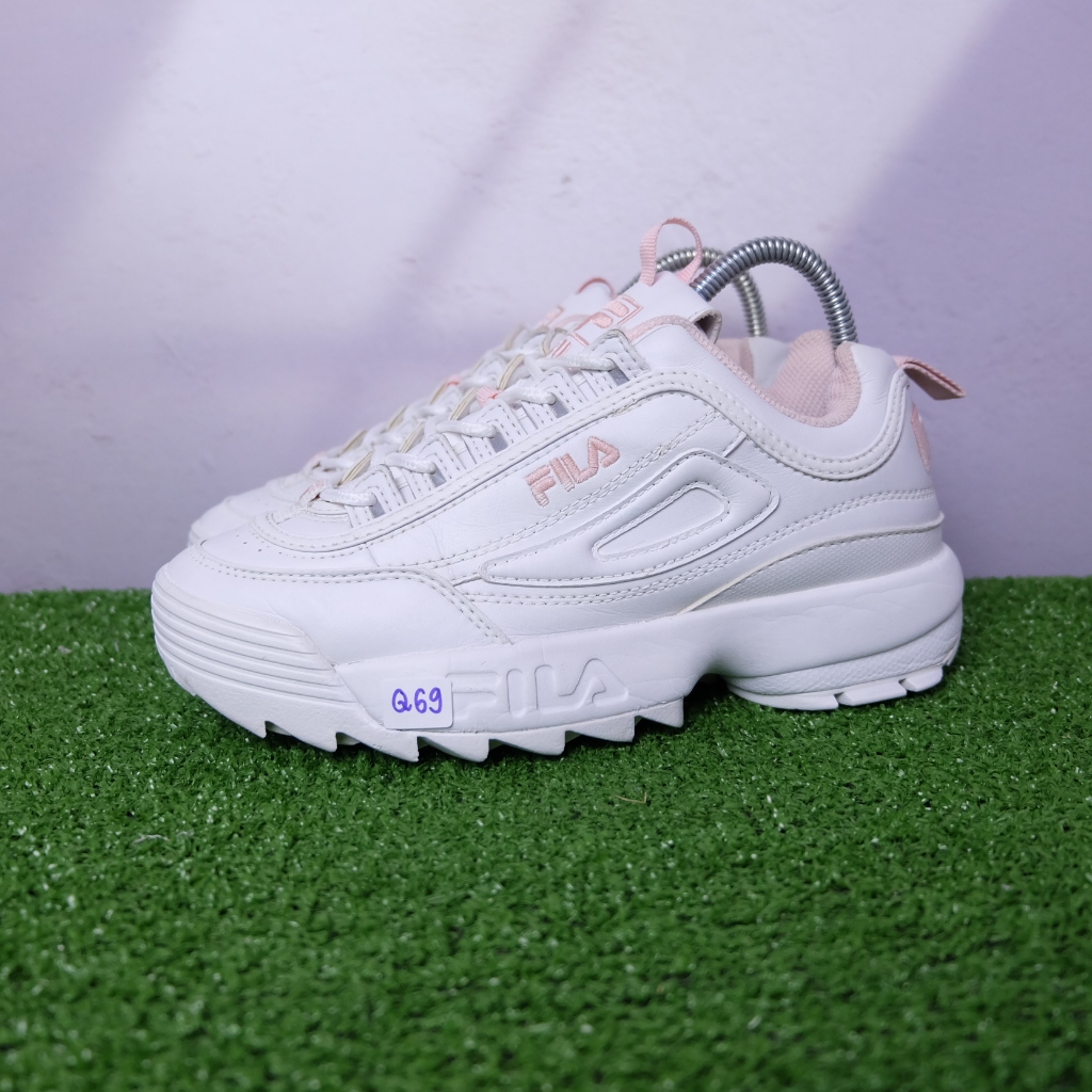 (38.5/24 cm) Fila Disruptor Unisex Sneakers ฟีล่า มือ2ของแท้💯 รองเท้าผ้าใบเกาหลีผู้หญิง