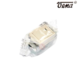 VENA MS1021 สวิทช์ไฟ รุ่นใส่สายขันน๊อต รุ่น Meji-series (เมจิ-ซีรีส์) (หน้าเล็ก)