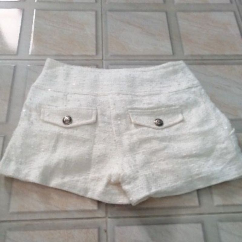 22.CC&DD ​กางเกง​ขา​สั้นสีWHITE