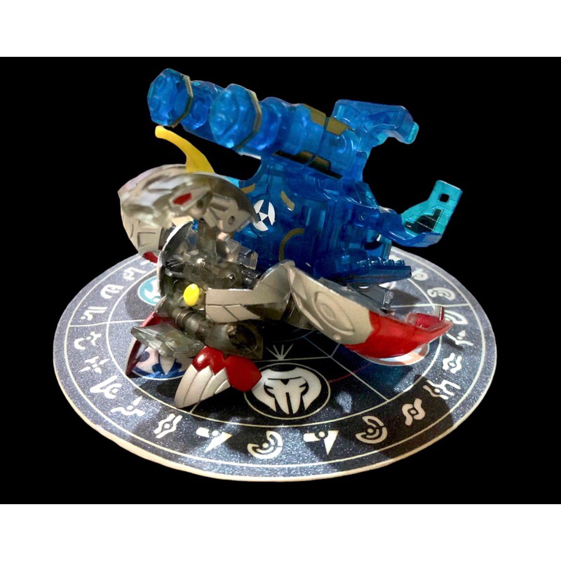 Bakugan CLEAR HELIOS MK2 Recast ( Injection Moulding ) &amp; Original Crystal Blue Twin Destructor Combat Set #บาคุกัน