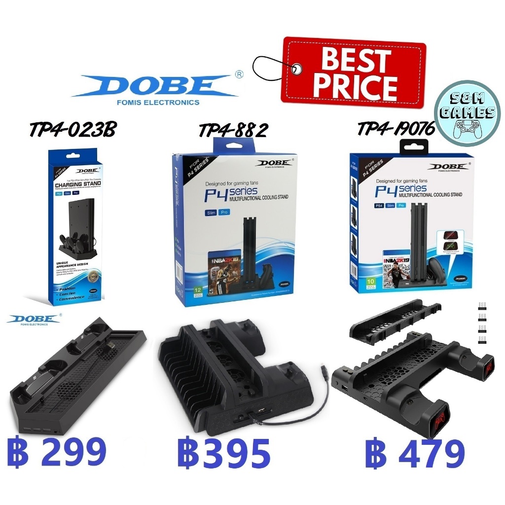 (มี 3 แบบ) Ver.2025 ขาตั้งเครื่อง แท่นวาง Ps4 Stand Fatty Pro Slim Stand for Ps4 ชาร์จจอย ขาตั้ง ขาตั้งPS4 playstation4