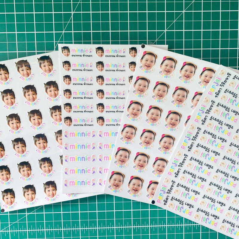💕Twin sticker  (สติ๊กเกอร์นูนเงา DTF UV)👶🏻