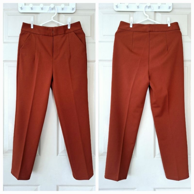 🍒One Friday Shop🍒ส่งต่อ กางเกงผ้าโรเชฟ มือสอง จากร้าน mn_style_shop สภาพใหม่เอี่ยม ไซส์ M