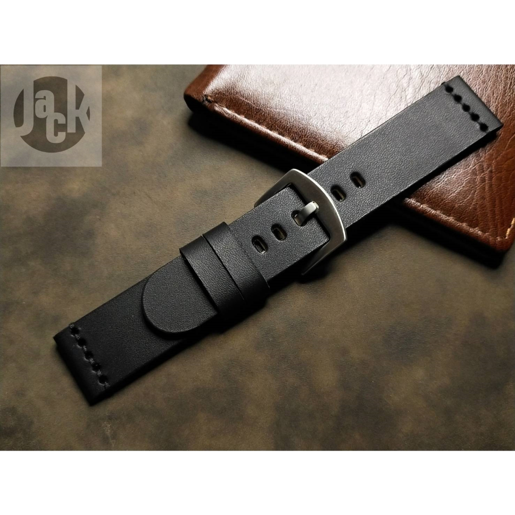 Jack straps สายนาฬิกาหนังวัวฟอกฝาดแท้ทั้งเส้น งานแฮนด์เมด สายหนังทนทาน