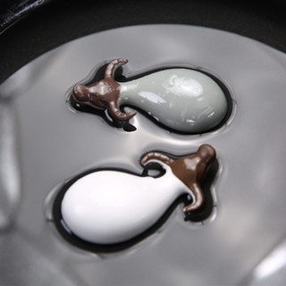 ตุ๊กตาเลื้ยงน้ำชาควายตัวน้อยเซรามิค Tea Pet อุปกรณ์เสริมชุดน…