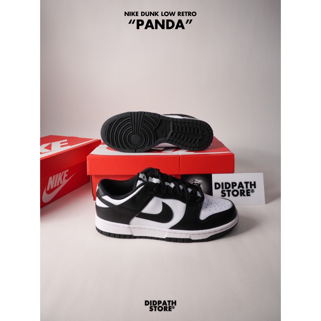 (พร้อมส่ง) ของแท้ 100% ✅ รองเท้าไนกี้ Nike Dunk Low Retro Panda White Black [DD1391 100] แพนด้า
