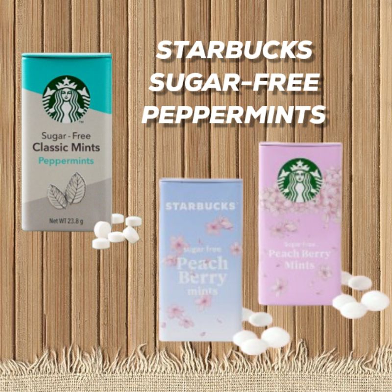 Starbucks ลูกอม Sugar-Free Classic Mints / Peppermints
