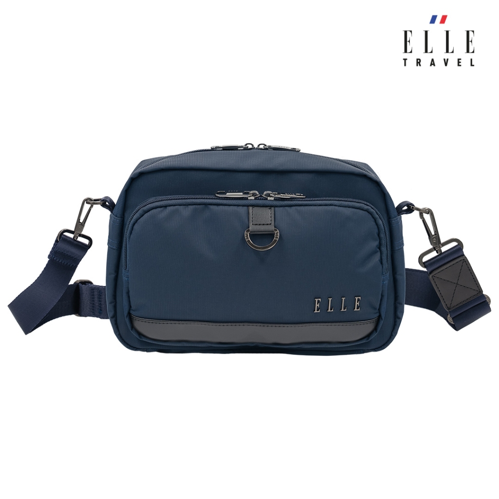 ELLE Travel Bags Series100%Recycled Nylon Mipan Regan กระเป๋าสะพายข้างแนวนอน น้ำหนักเบาและทนทาน #Item83513