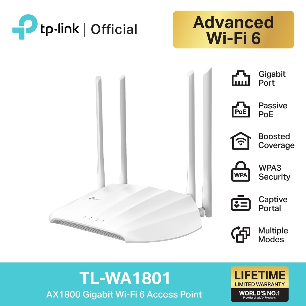 TP-Link (TL-WA1801) AX1800 Gigabit Wi-Fi 6 Access Point
