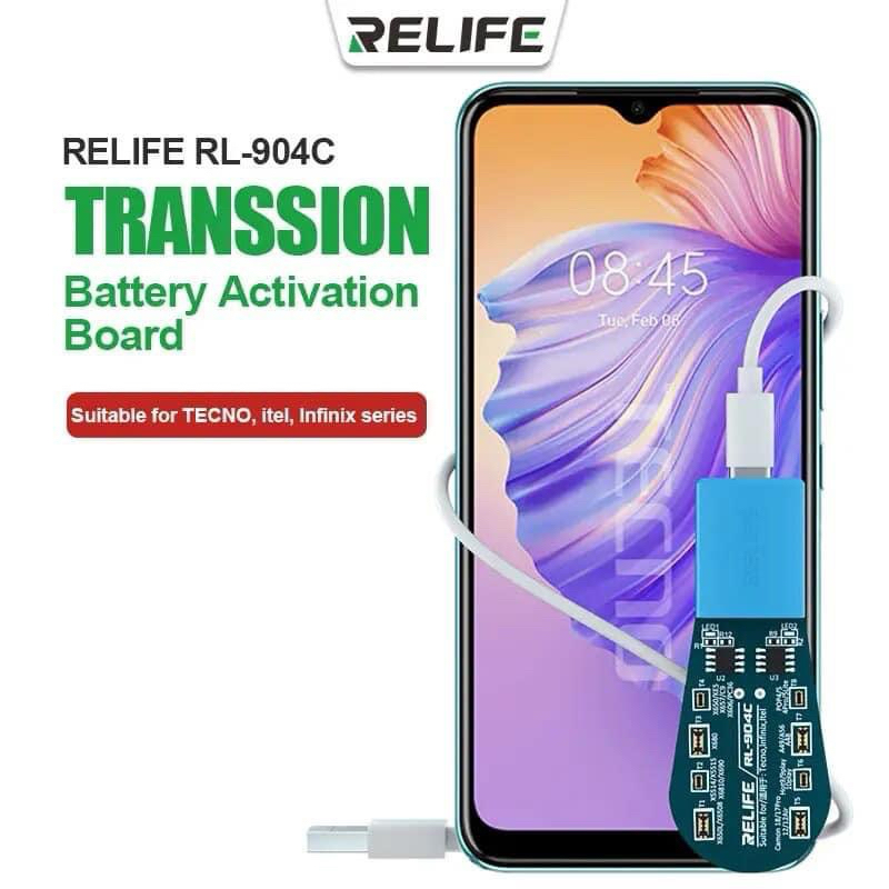 Relife RL-904C Type-C สำหรับ tecno, itel, infinix Series บอร์ดชาร์จแบตเตอรี่ สําหรับโทรศัพท์มือถือ