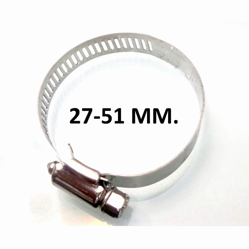 คลิปแหวนกิ๊บรัดØ27-51mm-คริปสายสแตนเลสลัดท่อข้อต่อ
