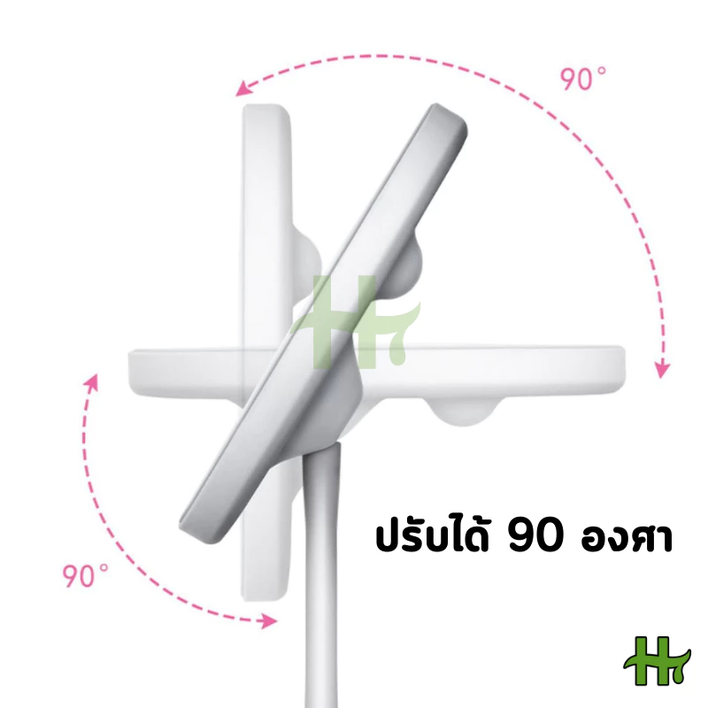 กระจกตั้งโต๊ะ ไฟ LED 3สี แบตเตอร์รี่ 1200mAh ระบบสัมผัส แบบพกพา พร้อมถาดวางของ ชาร์จไฟได้ กระจกแต่งหน้าพกพา กระจก thumbnail 6