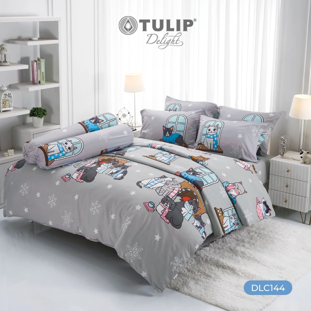 TULIP Delight ทูนหัวของบ่าว DLC144 ลิขสิทธิ์แท้ทูนหัวของบ่าว ชุดผ้าปูที่นอน ผ้าห่ม ผ้านวม พิมพ์ลายการ์ตูน