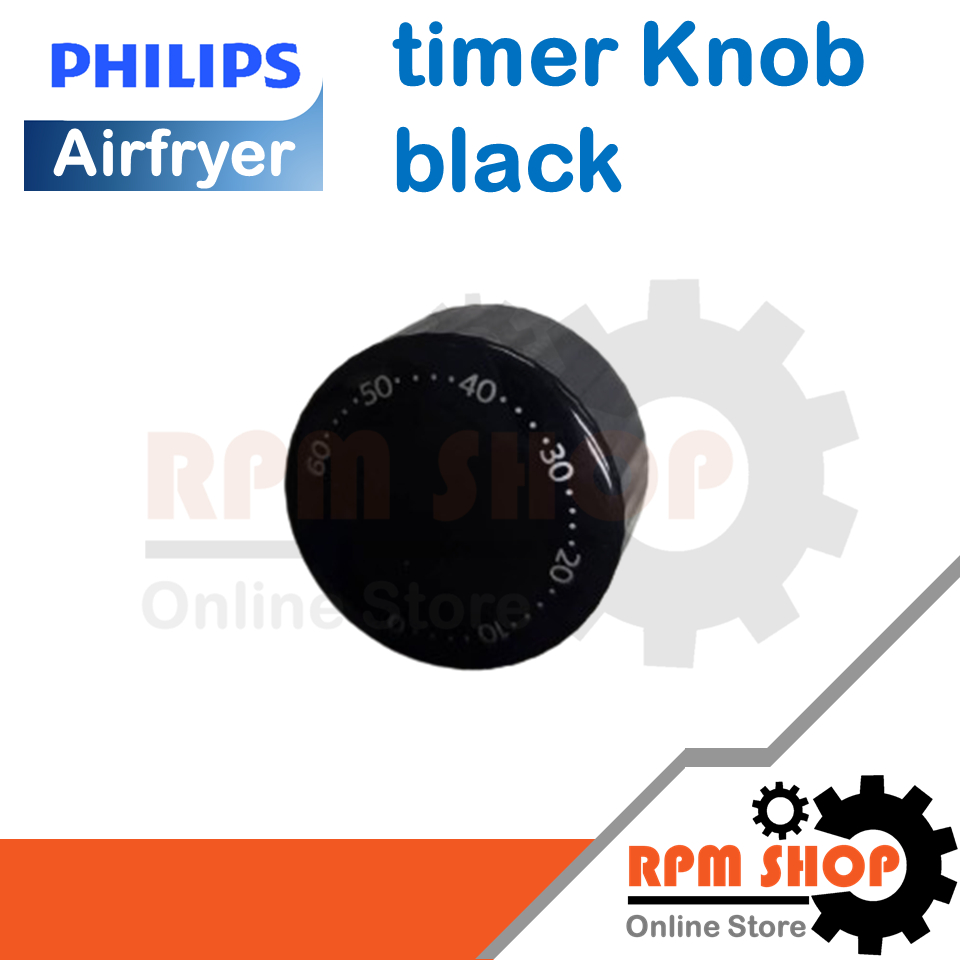 timer Knob black อะไหล่แท้สำหรับหม้อทอด Philips สำหรับรุ่น HD9200 (300009491501)