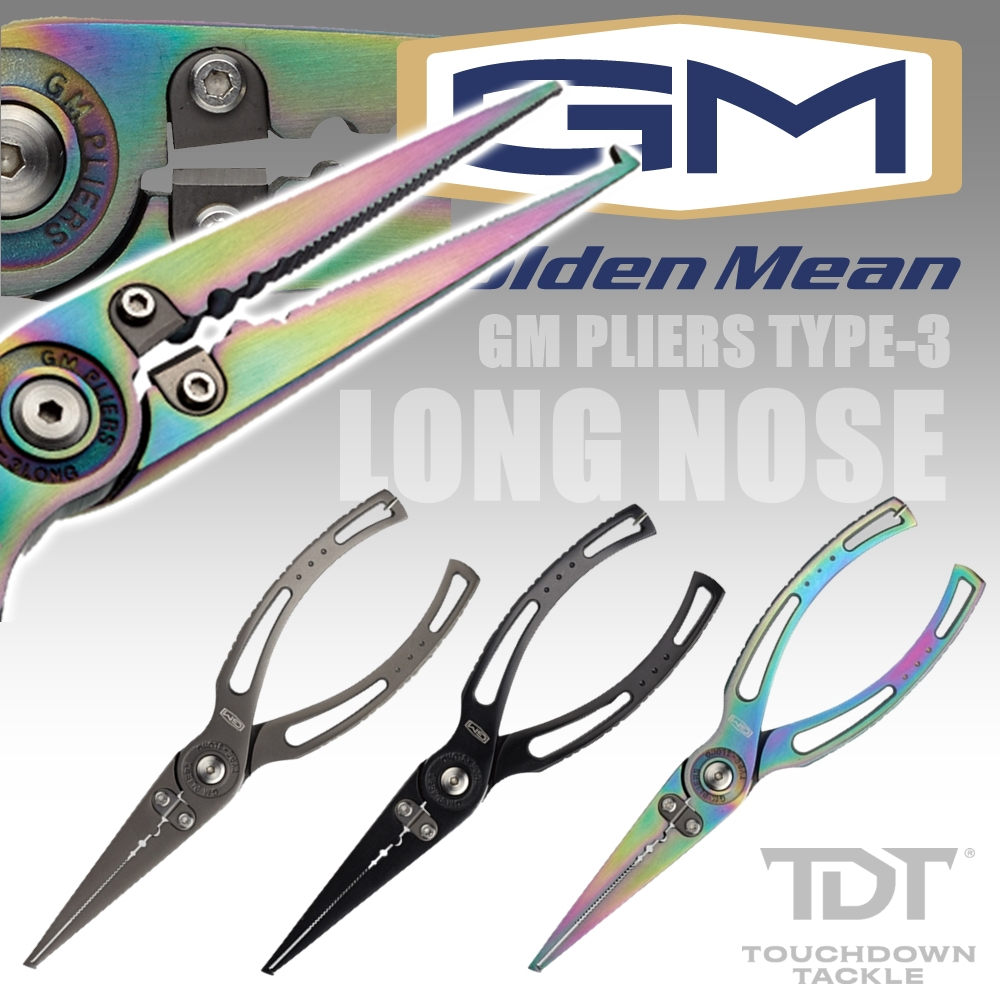 GOLDEN PLIERS TYPE3 LONG NOSE 196mm *** คีมถ่างห่วง ปลดปลา ปากยาว ของแท้100% ***