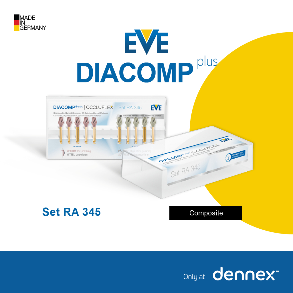 ชุดหัวขัด EVE " DIACOMP PLUS OCCLUFLEX " Set RA 345