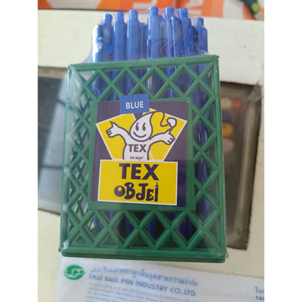 ปากกาลูกลื่น TEX MC228 Obijel (1*50) น้ำเงิน แดง ดำ