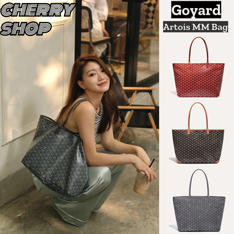 🍒โกย่า Goyard Artois MM Bag medium size🍒 กระเป๋าโท้ต Shopping bags ของผู้หญิง🍒