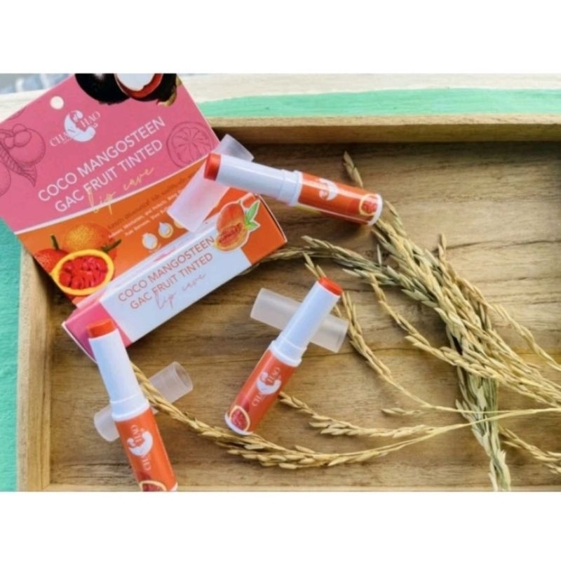 ลิปบาล์มเปลี่ยนสี (ฟักข้าว)ลิปน้ำมันมะพร้าว 2 in 1