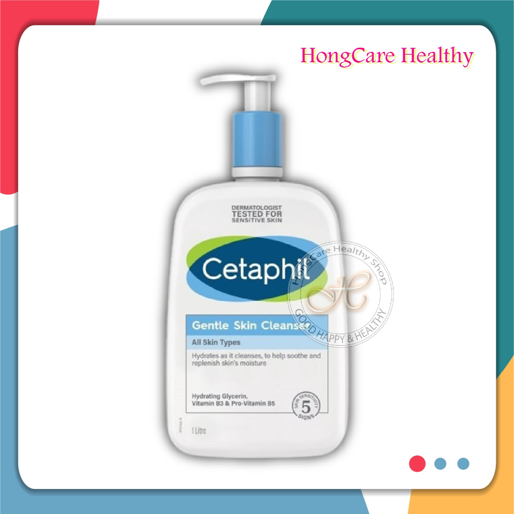 Cetaphil Gentle Skin Cleanser 1000 ml. Face and Body เซตาฟิล เจนเทิล สกิน คลีนเซอร์ (1000 มล.)