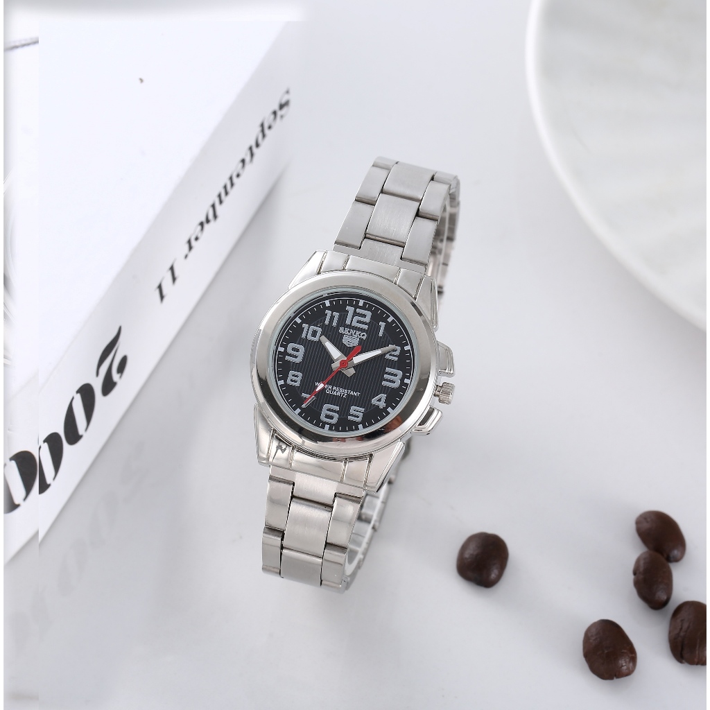 นาฬิกาผู้หญิง Senkq หน้าปัดดิจิตอลทรงกลมกันน้ํานาฬิกาผู้ชายสายสแตนเลสแกนควอตซ์ญี่ปุ่นรุ่น 03 - รูปที่ 7