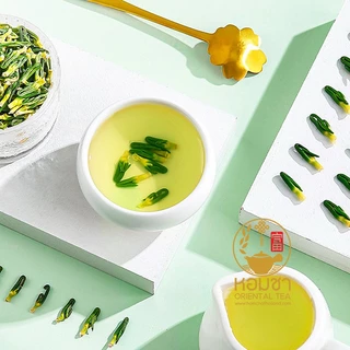 ดีบัว ชาดีบัว ดีบัวอบแห้ง เกรด A พรีเมี่ยม ของแท้ สวยใหญ่เต็มเมล็ด Lotus Seed Core Tea