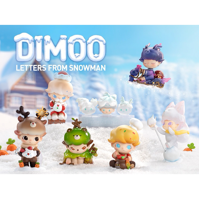 [ พร้อมส่ง ยกกล่อง ไม่แกะซีล ลุ้น Secret ] ✨Popmart Dimoo Letter from Snowman