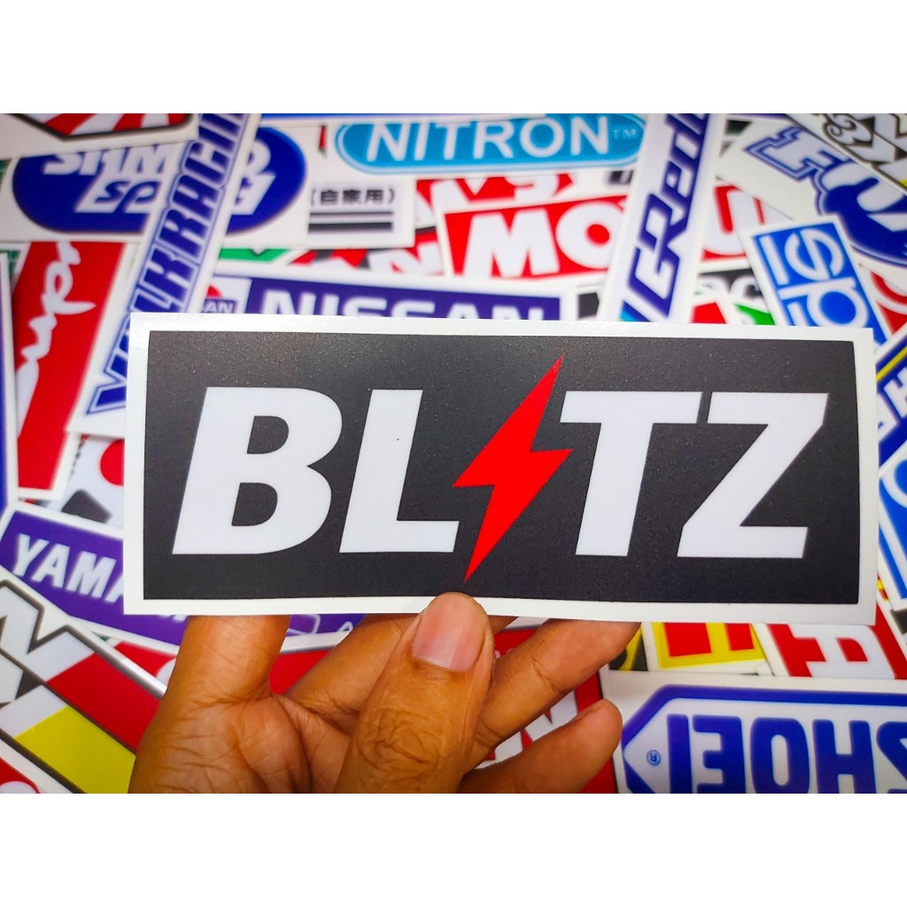 สติ๊กเกอร์ติดรถ BL TZ เคลือบกันรอย กันน้ำ เกรด 2 ปี ขนาด 14.5x5.5 เซนติเมตร l BL TZ Sticker