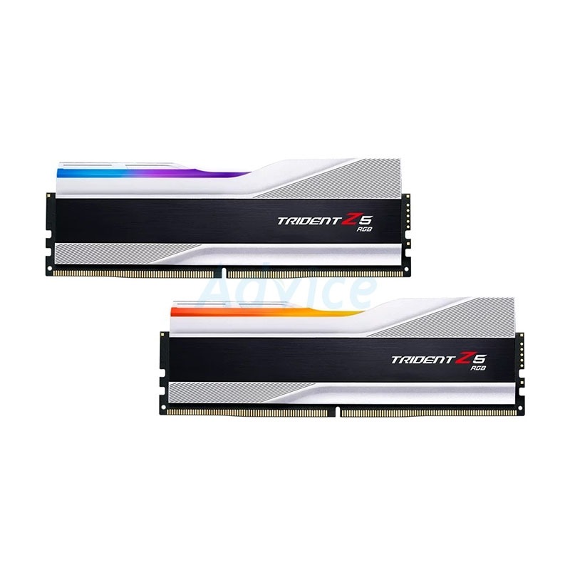 RAM DDR5(8000) 48GB (24GBX2) G.SKILL TRIDENT Z5 RGB SILVER (F5-8000J4048F24GX2-TZ5RS)