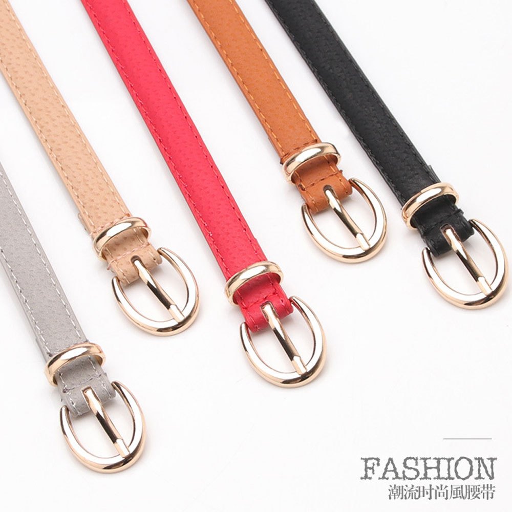 ERORO เข็มขัดแฟชั่นผู้หญิง หนังPU สายเล็ก ความยาว 105ซม.Classic belt