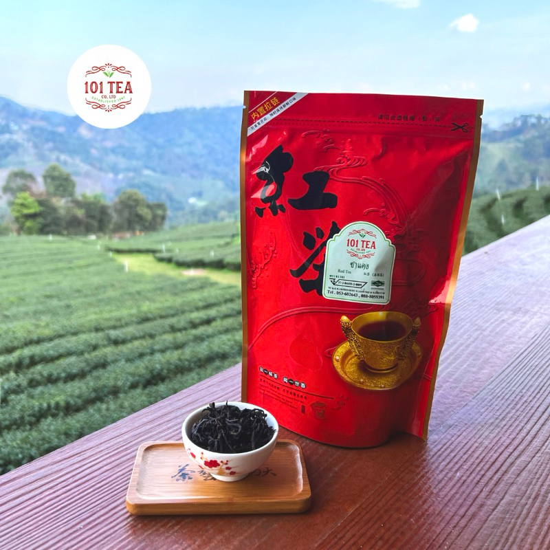 ไร่ชา 101 ชาแดงอูหลง ชาแดง ขนาด 100g. loose leaf Red Oolong Tea 红茶 泰国茶