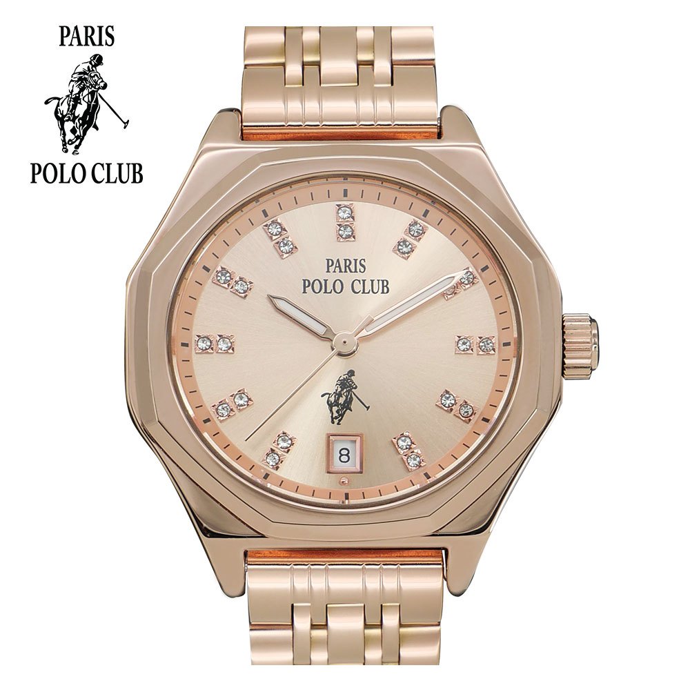 Paris Polo Club รุ่น PPC-230604 ของแท้พร้อมรับประกัน 1 ปี นาฬิกาผู้หญิง ของขวัญ