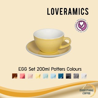 LOVERAMICS ชุดแก้วกาแฟเซรามิค Egg Set💛 Potters Colours