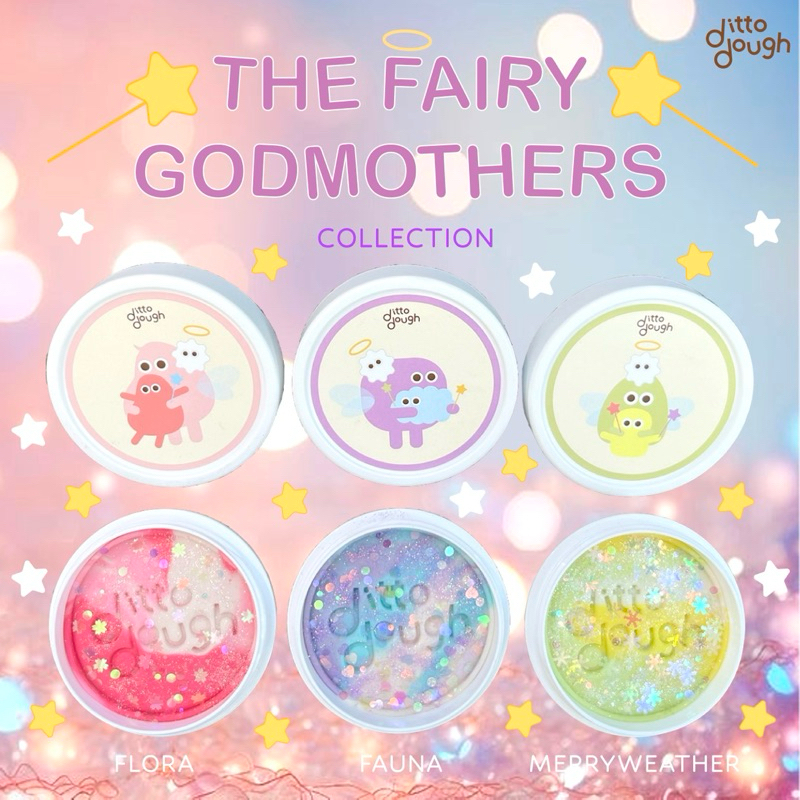 Ditto dough แป้งโดว์ออแกนิค The Fairy Godmothers (Homemade) คุณภาพดี ไม่เติมสารกันบูด สีสันสดใส