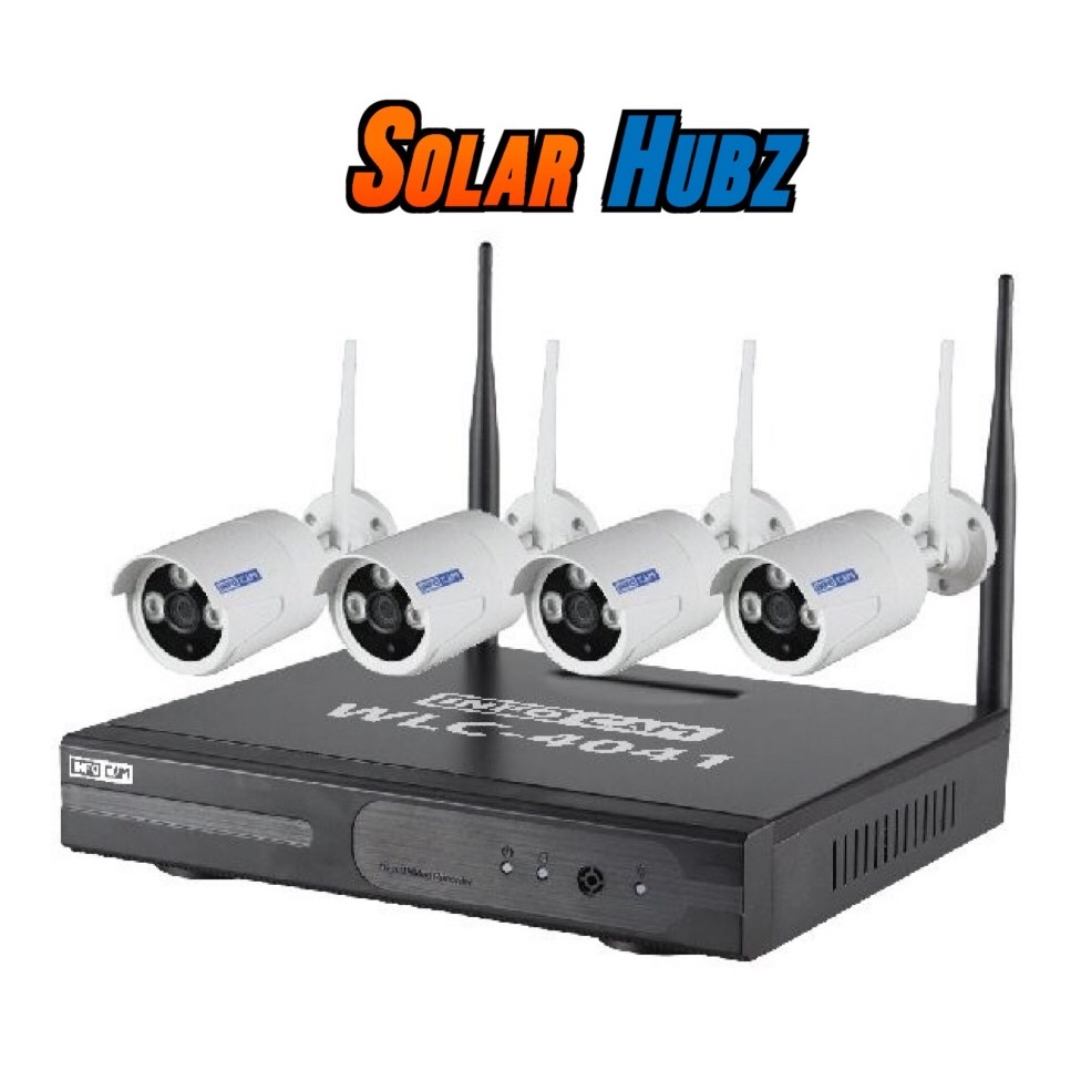 ชุดกล้องวงจรปิด 4 ตัว พร้อม NVR