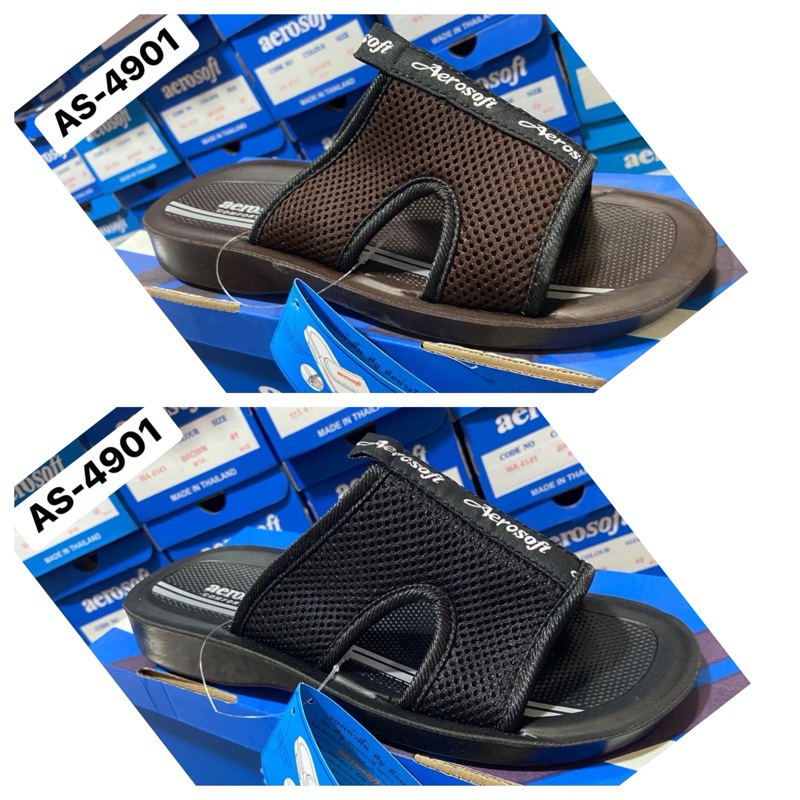 รองเท้าแตะแบบสวม หนังพียูอย่างดี ข้างบนเป็นผ้ารังผึ้ง แบรนด์ arrosoft รุ่น 4901 Size 38-44