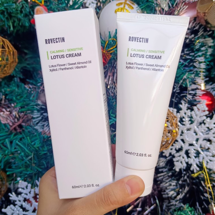 พร้อมส่ง/แท้จากเกาหลี Rovectin Calming Lotus Cream 60 ml. (Clean Lotus Water Cream)