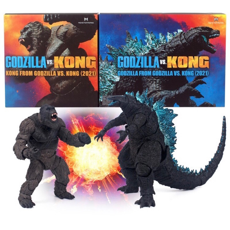 Godzilla vs Kong (2021) โมเดลก็อตซิลล่า ปะทะคิงคอง พร้อมส่ง งานสวย