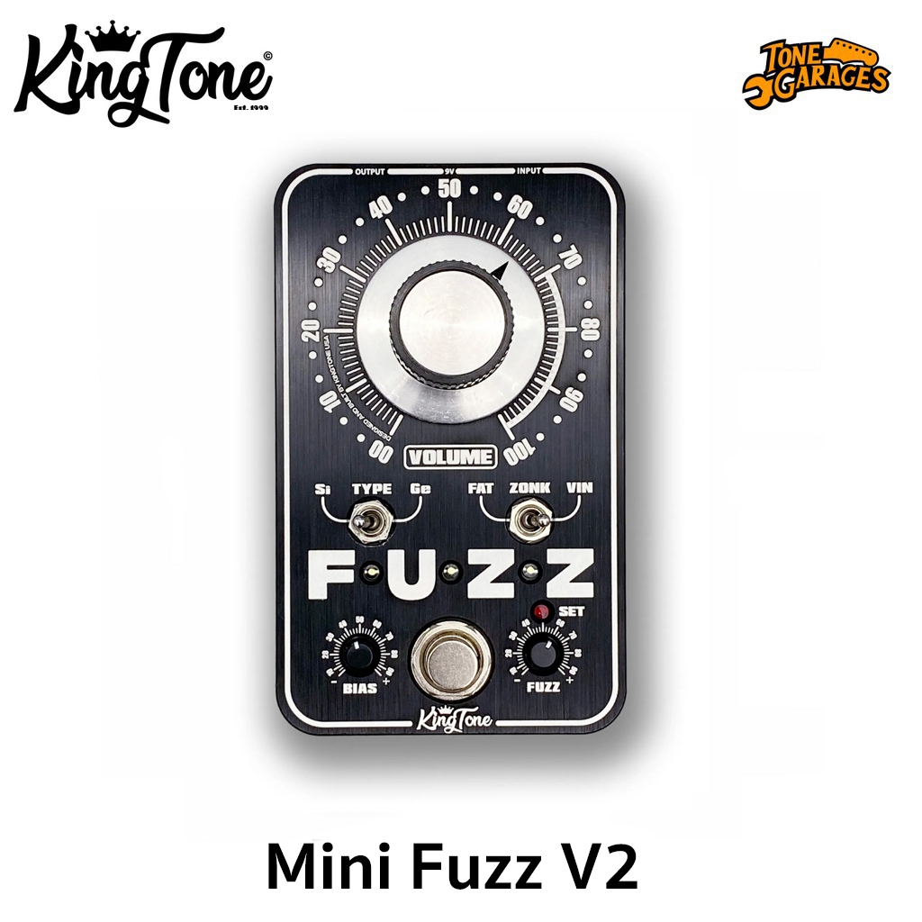 Kingtone Mini Fuzz V2 Black Panel MiniFuzz SI/GE with DIP Switch เอฟเฟคกีต้าร์ ของแท้ 100% Made in USA