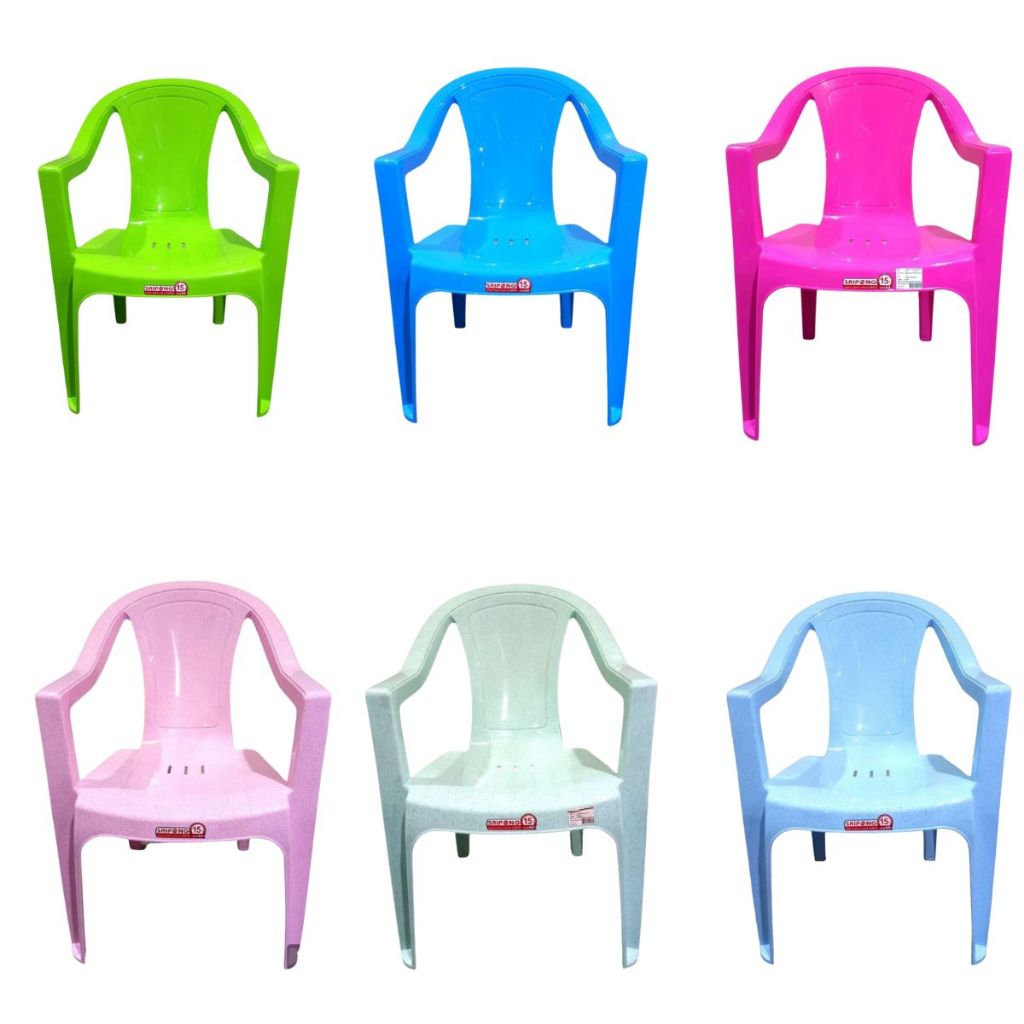 เก้าอี้เท้าแขน เก้าอี้พลาสติก แข็งแรง ทนทาน พลาสติกเกรด A มีให้เลือก 7 สี