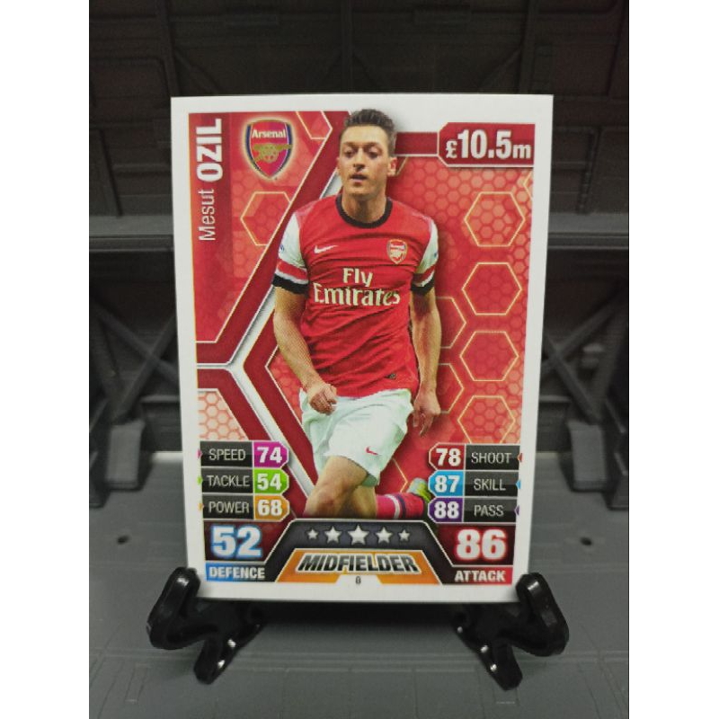 TOPPS MATCH ATTAX 2013-14- #014-ARSENAL & GERMANY-MESUT OZIL
