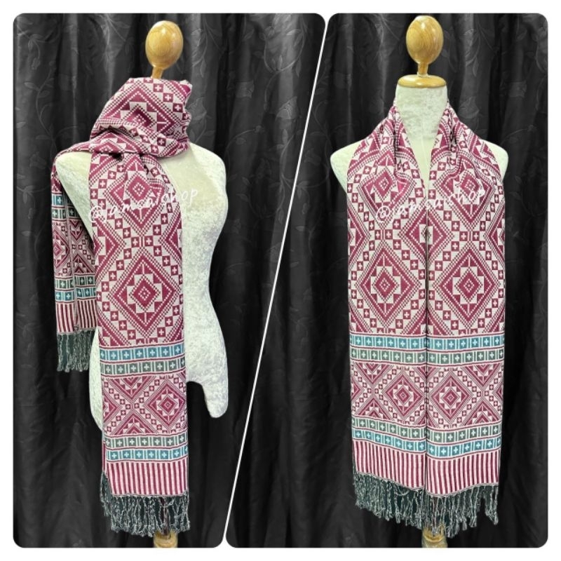 ผ้าพันคอผ้าคลุมไหล่ ลายขิต - รูปที่ 6