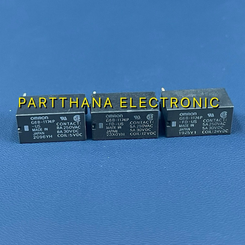 G6B-1174P-US, G6B-1174P-FD-US 5VDC 12VDC 24VDC 4ขาลงปริ้น พร้อมส่งในไทย