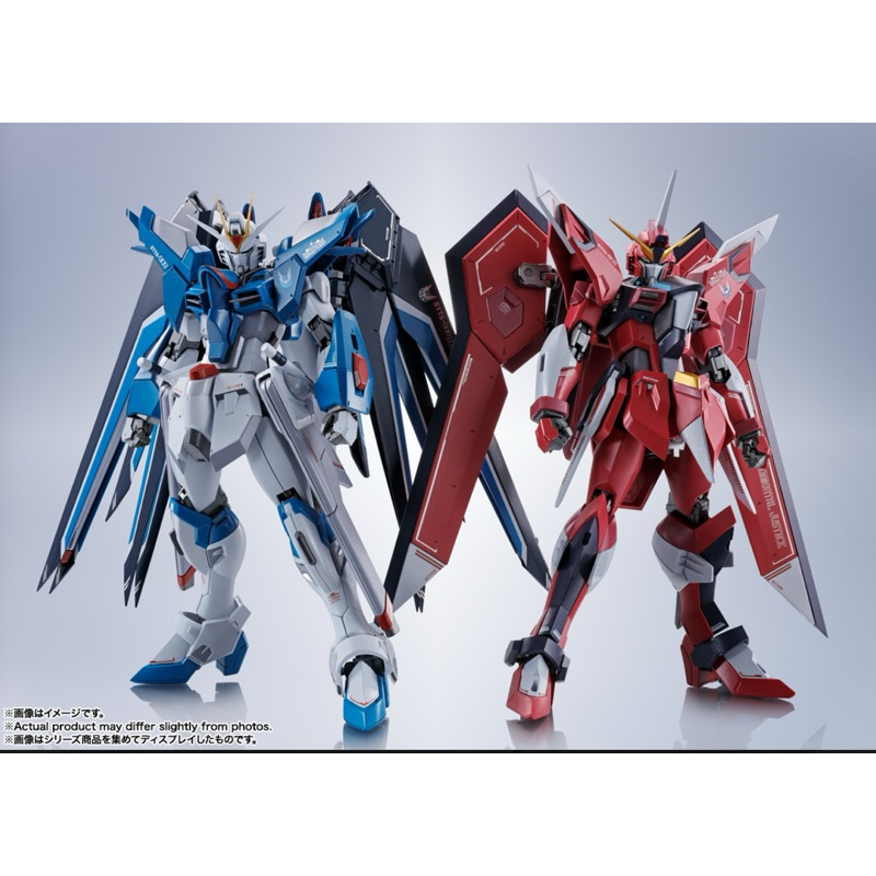 พร้อมส่ง มีโค้ดลด METAL ROBOT SPIRITS <SIDE MS> RISING FREEDOM GUNDAM & Immortal Justice Gundam