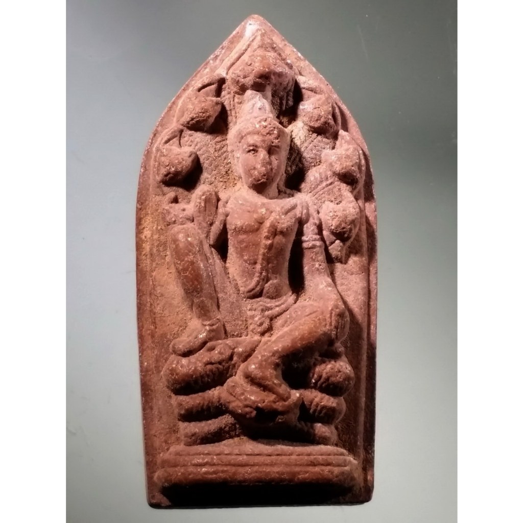 Antig Fast 2112  พระเทวราชโพธิสัตว์จตุคามรามเทพ เนื้อว่านแดง หลังพญาราหู ไม่ทราบรุ่น ไม่มีกล่อง เชิญ