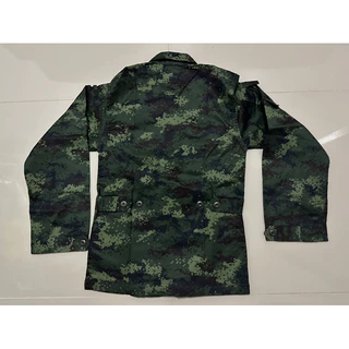 เสื้อแขนยาวลายพรางดิจิตอล เสื้อฝึกลายพรางดิจิตอล #ใส่ทำงาน ใส่เที่ยวป่า ใส่กันแดด